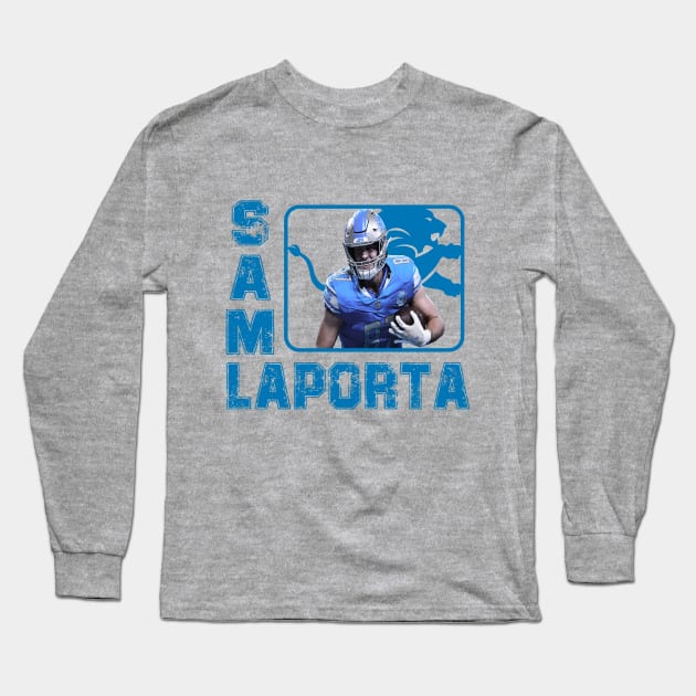 Sam LaPorta Vintage Long Sleeve T-Shirt by Kishiton